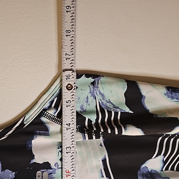 FILA Teal and Black Floral Athletic Tank Top - Picture 5 of 6